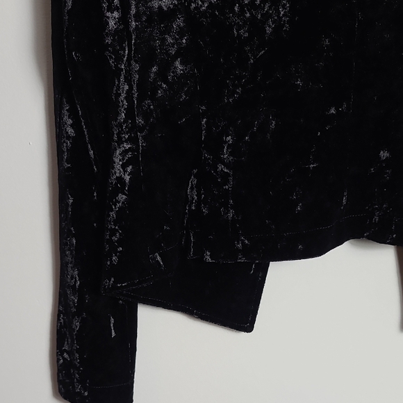 BAILEY 44 Black Velvet Women's Buttoned Blazer Size Medium - Picture 12 of 16